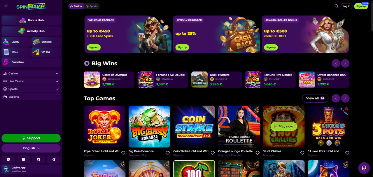 Spinmama Casino login - Przewodnik po logowaniu i rejestracji